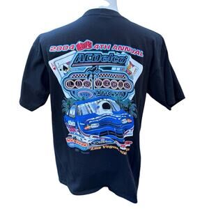 VTG 2004 NHRA Nationals Las Vegas Event AcDelco Black T-Shirt Men's Size Large